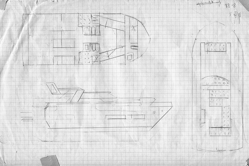 Yacht design sketches by Marco Casali Yacht design sketches by Marco Casali